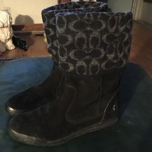 Coach 'Tatum' black/gray boots